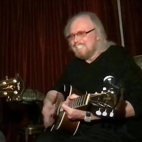 Barry Gibb and son Stephen perform stunning lockdown medley of stripped back Bee Gees hits
