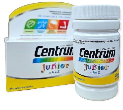 Centrum Junior od A do Z dla dzieci od 4 roku życia 30 tabletek do ssania