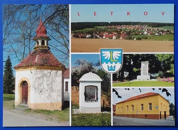 Letkov, Plzeň, erb - Pohlednice místopis