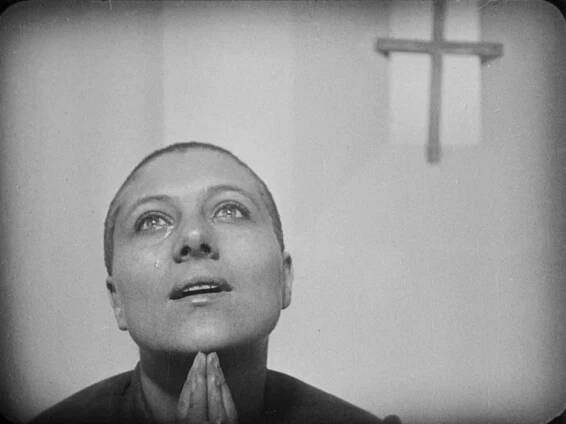Maria Falconetti - Utrpení Panny orleánské - Z filmu