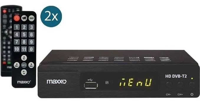 Set-top box Maxxo STB T2 + senior ovladač černý - s kosmetickou vadou… | DATART