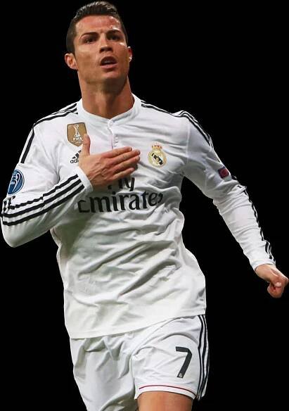 Cristiano Ronaldo Real Madrid Action Shot PNG