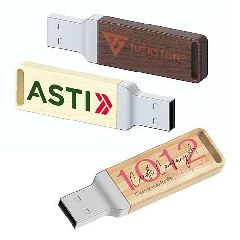 USB 2.0 / 3.0 flash disk, dřevo + kov