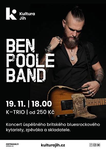 Charismatický Ben Pool se vrací do Ostravy