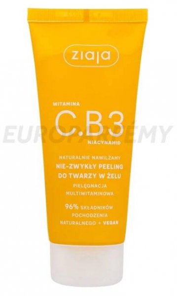 Ziaja Vitamin C.B3 Niacinamide Face Scrub Gel peeling - EUROPARFEMY.cz