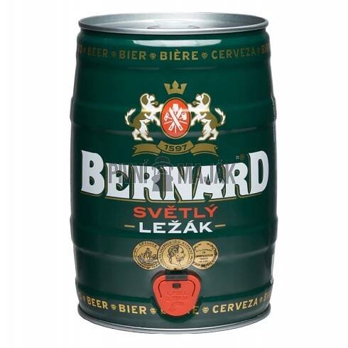 Bernard světlý ležák 11° 4,5% 5 l (sud)