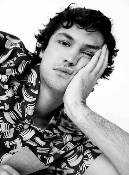 Gabriel Leone Hand on Face
