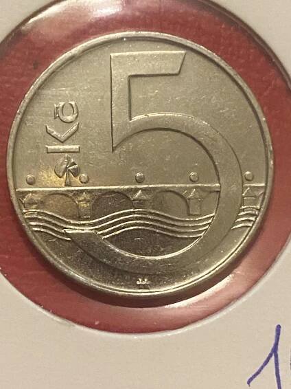 5 kč 2007 UNC