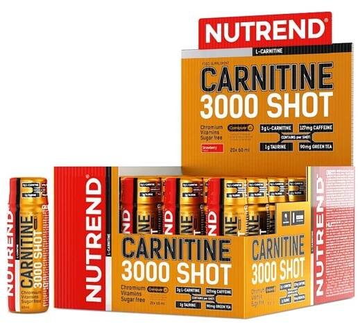 Nutrend Carnitine 3000 Shot 20x60ml - pomeranč