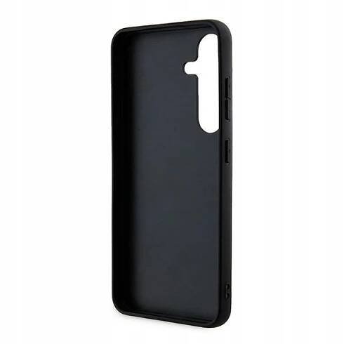 Zadní kryt Guess PU 4G Metal Logo pro Samsung Galaxy S24+, šedá
