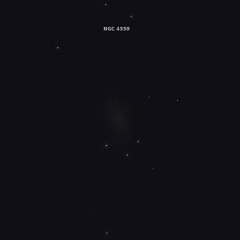 sketch ngc 4559 koi fish galaxy