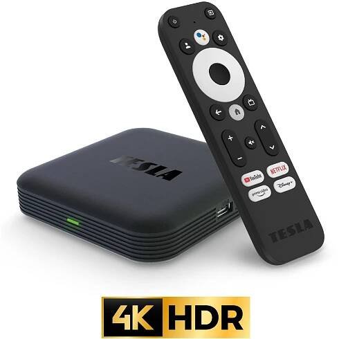 TESLA MediaBox XG600 Google TV UHD multimediální přehrávač