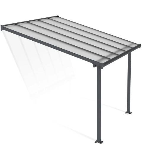 Olympia Aluminum Patio Covers 10 x 10 ft. Clear Panels | Palram-Canopia-Delightful Yard