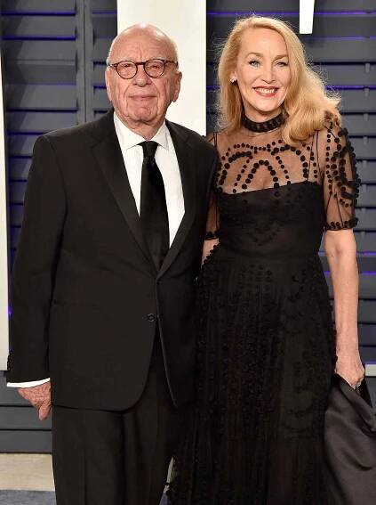 rupert murdoch, jerry hall