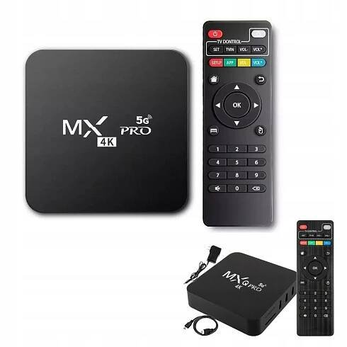 MEDIA BOX SMART TV BOX Ultra HD 64Bit Wifi čtyřjádrový Android 11