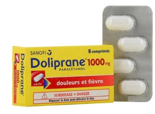 Doliprane Paracetamol 1000mg Sanofi - 8 tablet
