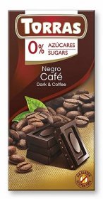 Torras Hořká čokoláda s kávou 75 g