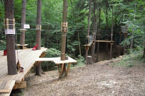 Lanový park Slapy foto 1