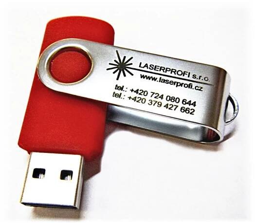 Laserový popis: flash disk