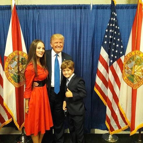 Carolina Tejera vyfocena s Trumpem - Telenovely.net... vše o telenovelách na jednom místě
