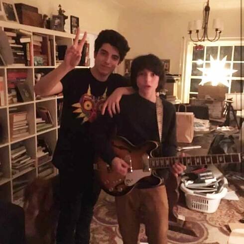 Finn Wolfhard and his brother Nick Wolfhard.