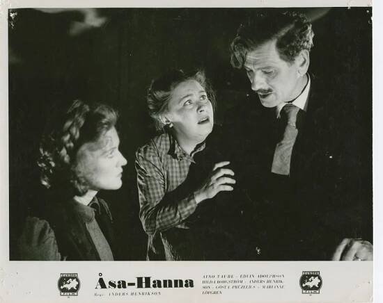 Aino Taube, Marianne Löfgren, Edvin Adolphson - Åsa-Hanna - Fotosky