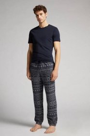 Full-Length Tricot Norwegian Pattern Trousers