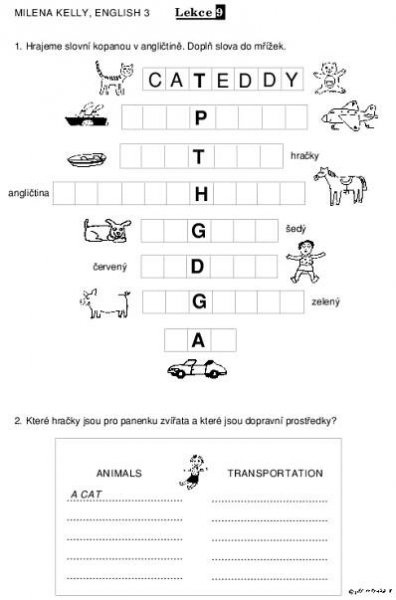 ANGLIČTINA EXPRES : Pracovní listy Toys English 3