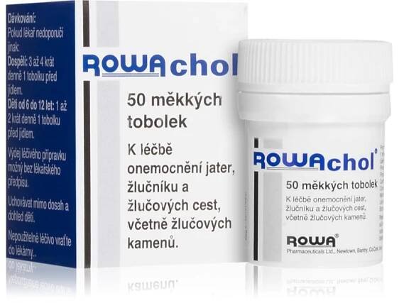 Rowachol Rowachol CPS ETM 50 enterosolventní měkké tobolky pro podporu léčby jater