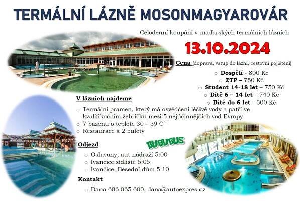 Termální lázně Mosonmagyarovár (13.10.2024)