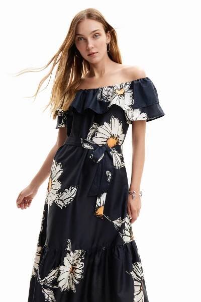 Desigual Desigual Letní šaty Georgeo 24SWVW02 Černá Regular Fit