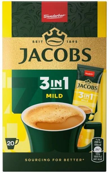 Jacobs 3v1 Mild 20 x 11,1 g