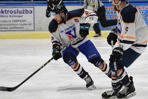 Hokejová KL: HC Vimperk - Samson ČB 4:3 (2:1, 2:0, 0:2). Foto: Zdeněk Formánek