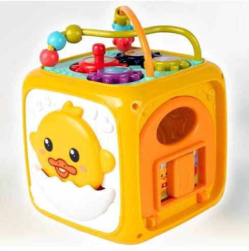 Vzdělávací kostka Interaktivní třídič Montessori Sensory Multicube