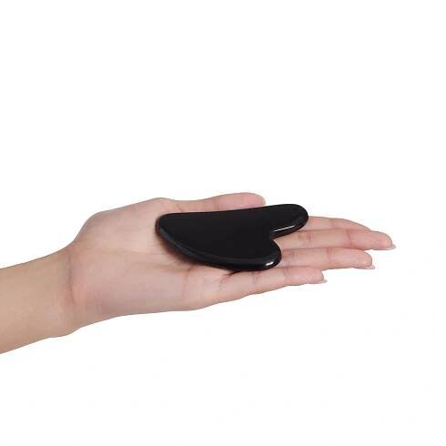 Gua Sha z černého obsidiánu - Obrázek 5