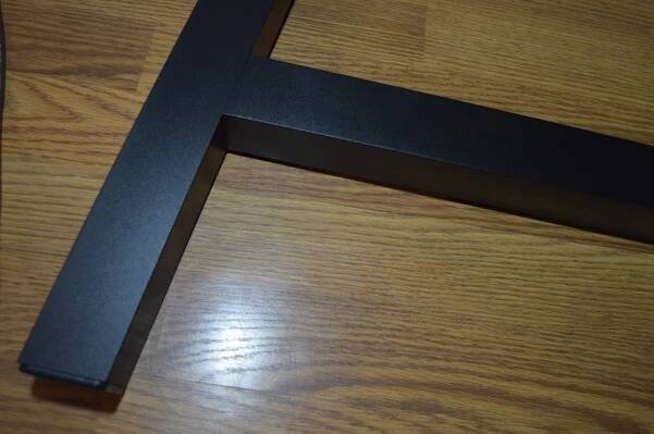 A-Frame Metal Table Legs: Black Aluminum Dining Table, Set of 2