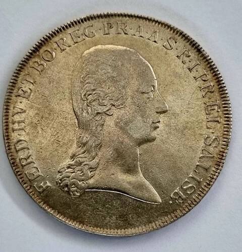 Stříbrný Tolar 1803, Ferdinand Rakouský- Salzburg.