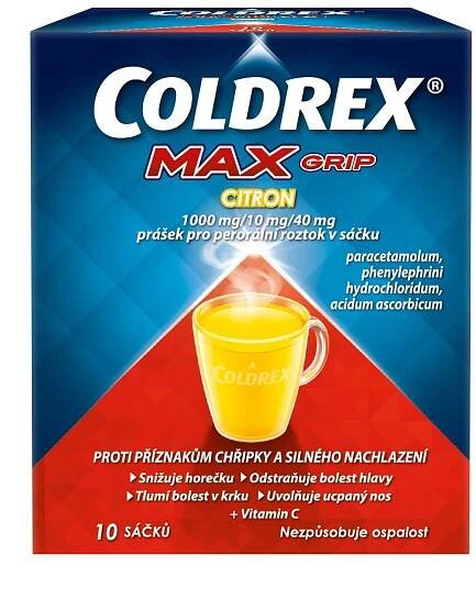 Coldrex MaxGrip Citron 10 sáčků