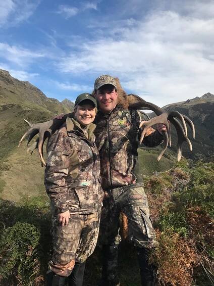 Joe and Natalie Kennedy from Atlantic Beach, North Carolina - Glen Dene Hunting & Fishing New Zealand
