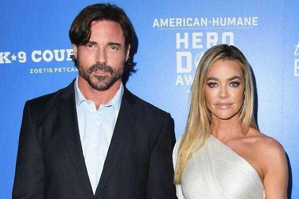 aron Phypers and Denise Richards attend American Humane's 2018 American Humane Hero Dog Awards at The Beverly Hilton Hotel on September 29, 2018 in Beverly Hills, California.