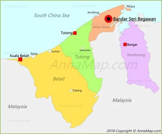Brunei Map