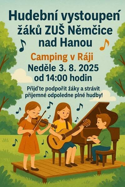 Hudební vystoupení žáků ZUŠ Němčice n. Hanou 1