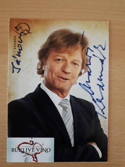 Kramár Maroš, herec, fotografie  s originálním autogramem - Ostatní sběratelské předměty