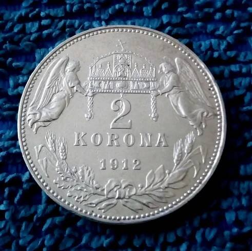 2 korona 1912 KB, Ag, Franz Josef I., UNC, TOP!!! - Numismatika