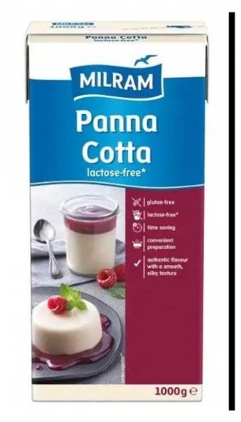 Panna Cotta Milram 1 kg. Základna pro dezert