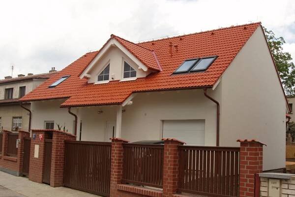 Pohled na rodinný dům 