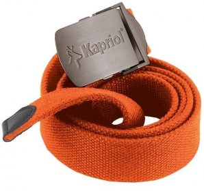 detail KAPRIOL K-Belt oranžový textilní pásek s kovovou sponou