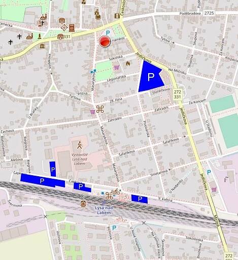 Parkování v Lysé nad Labem · Výstaviště Lysá nad Labem
