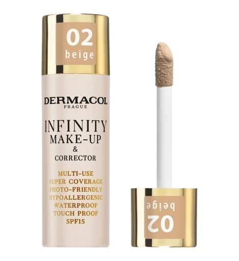 Dermacol Infinity make-up a korektor 02 beige 20 g