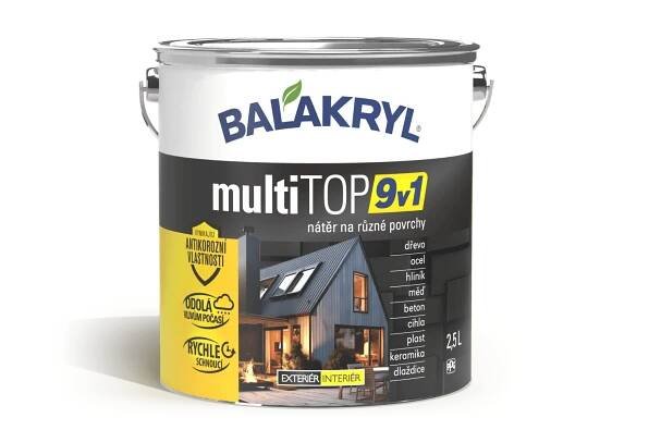 Balakryl Multifunkční akrylátová barva multiTOP 9v1 7035 světle šedá, 0,75 l nakoupit u OBI